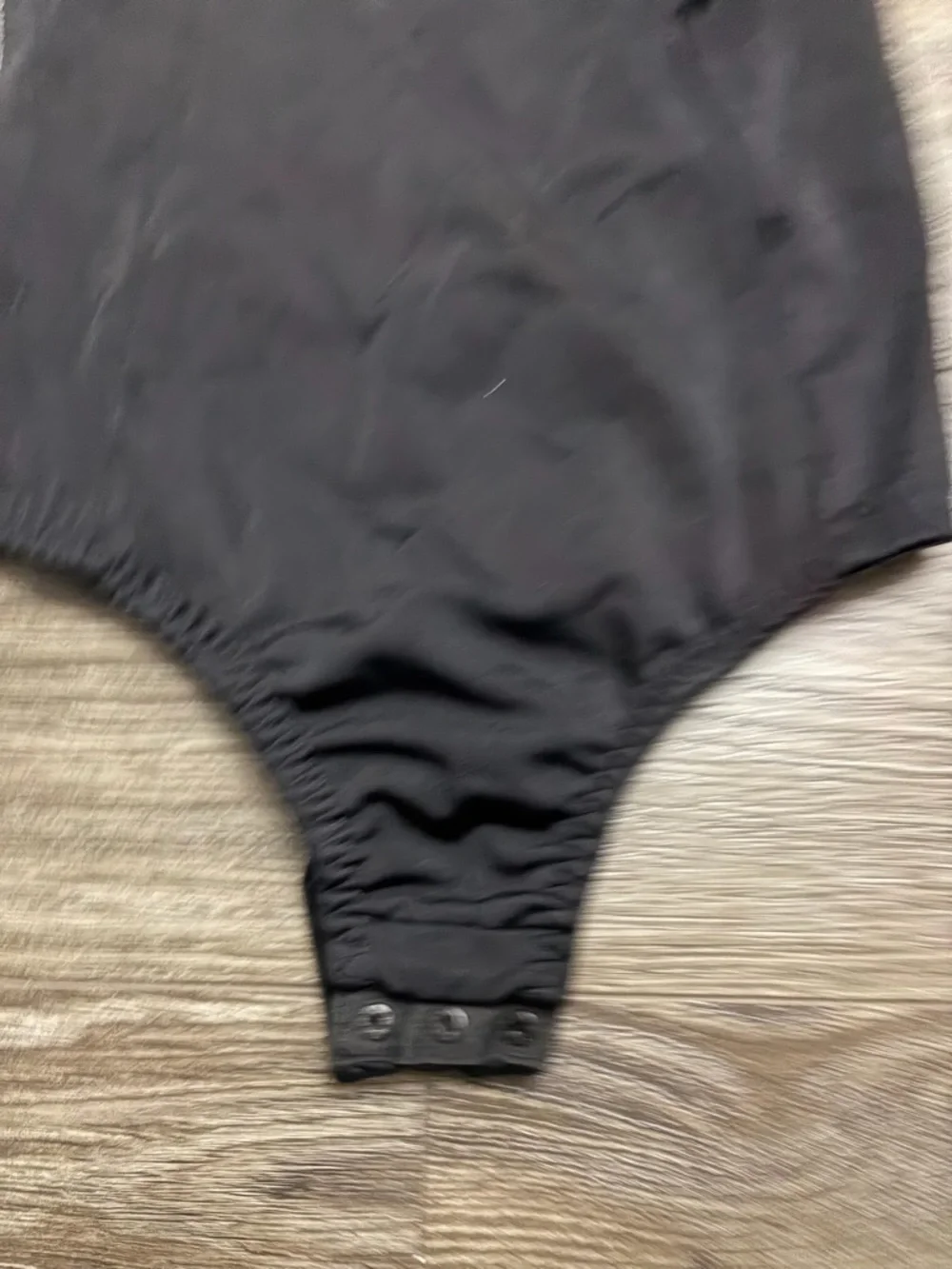 80s/90s European Vintage Marilyn Shapewear Nylon Bodysuit (Black) Size S - Picture 4 of 7